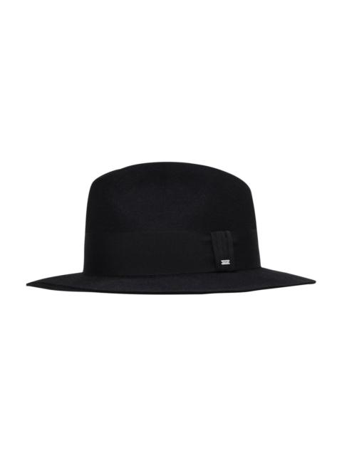 SAINT LAURENT Logo Plaaque Fedora Hat