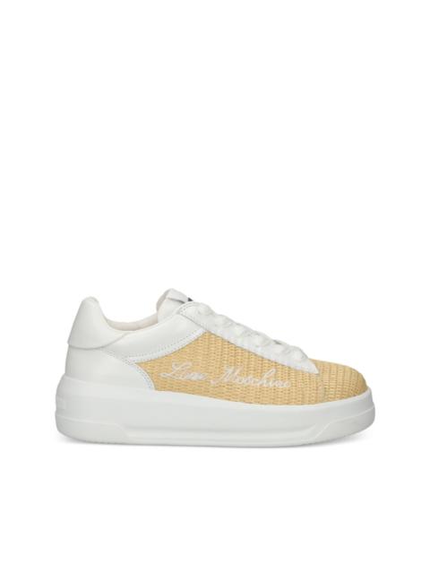 Moschino logo-embroidered sneakers