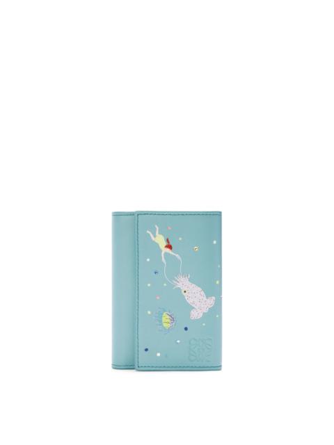 Loewe Squid small vertical wallet in nappa calfskin