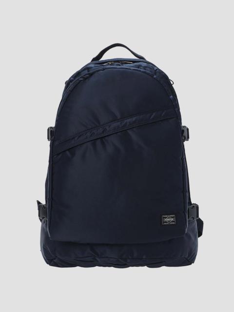 Nigel Cabourn Porter-Yoshida & Co Tanker Day Backpack in Iron Blue