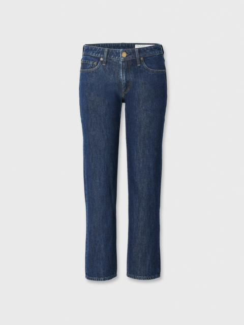 rag & bone Harlow Ankle Straight Jean Low-Rise in Rigid Denim