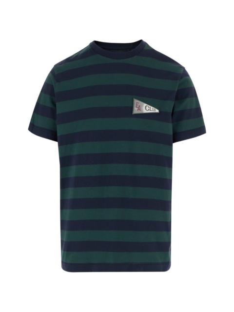 EMPORIO ARMANI Eagle Club striped T-shirt