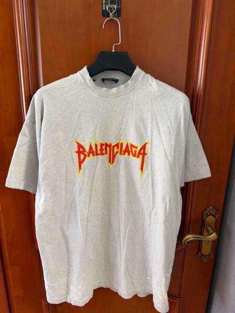 BALENCIAGA Balenciaga Lightning Logo Short Sleeve T-Shirt