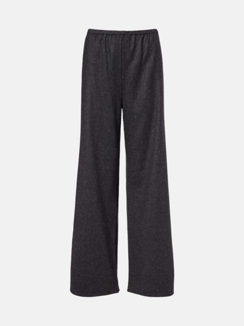 ASCENO Austin wool and cashmere wide-leg pants