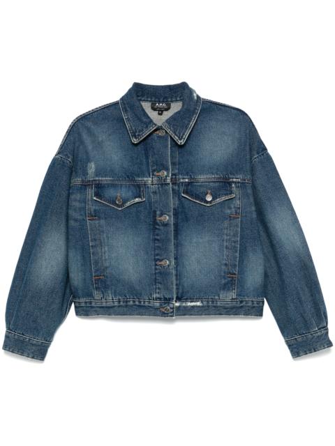 A.P.C. Distress Denim Jacket