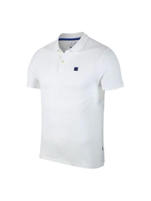 Nike Nike Casual Sports Tennis Short Sleeve Polo Shirt White AH6763-100