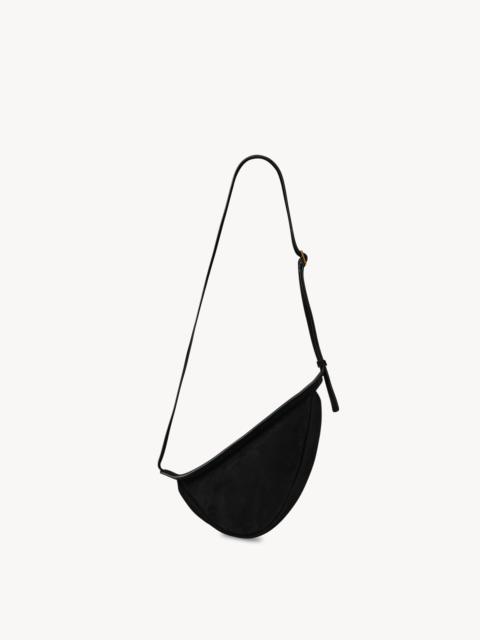 The Row Small Slouchy Banana Bag in Suede