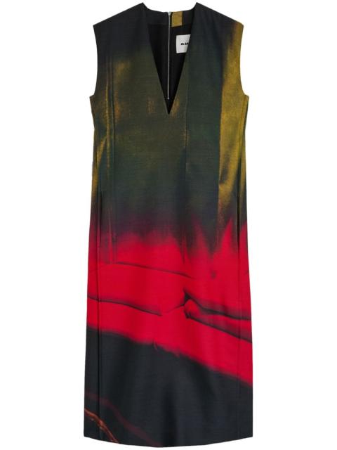 Jil Sander printed midi dress