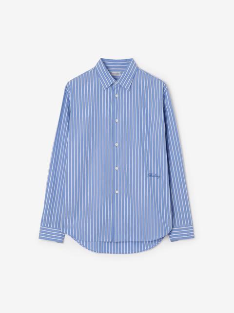Burberry Relaxed Fit Striped Cotton Shirt