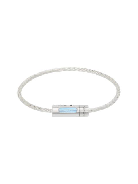 le gramme Tricolor Perforated Cable 'le 9g' Bracelet