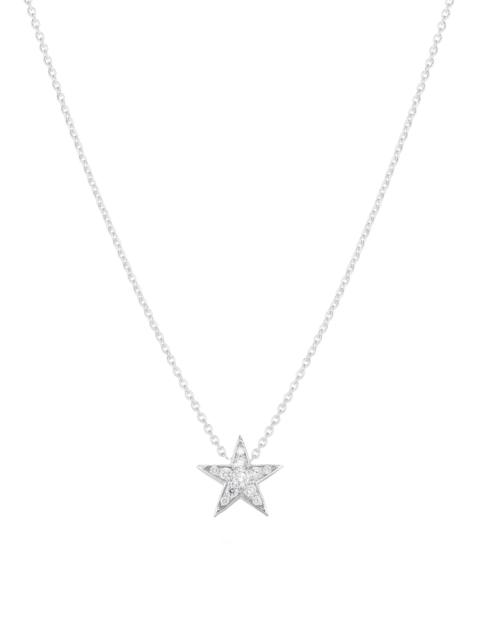 ROBERTO COIN Women's Tiny Treasures 18K White Gold & 0.26 TCW Diamond Star Necklace - White Gold