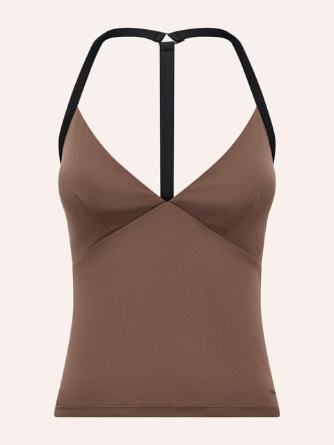 P.E NATION SIREN TANK IN MOCHA & BLACK