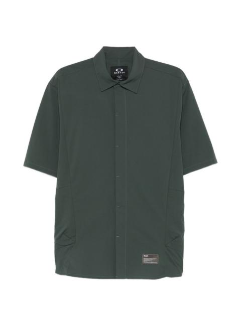 OAKLEY short-sleeve logo-patch shirt