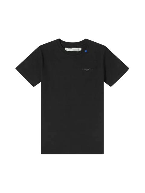 Off-White Unfinished Short Sleeve Over Tee 'Black / Silver'