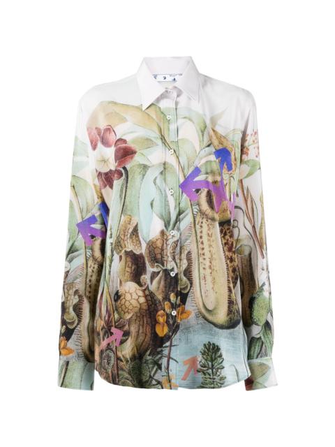 Off-White new botanical silk shirt