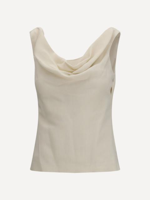 Brunello Cucinelli Viscose and linen twill Top