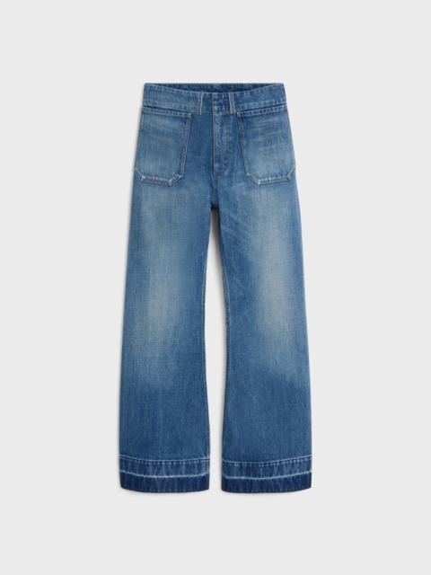 CELINE flare jeans 002 IN LIGHTWEIGHT COTTON DENIM