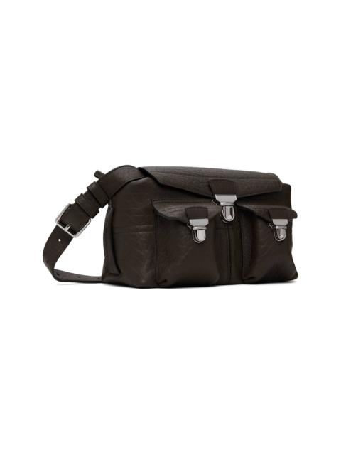 Lemaire Brown Bubble Lambskin Mini Soft Gear Bag
