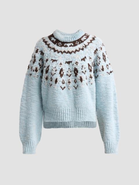 Proenza Schouler Women's Lizzy Fair Isle-Style Sweater - Pale Blue Multi