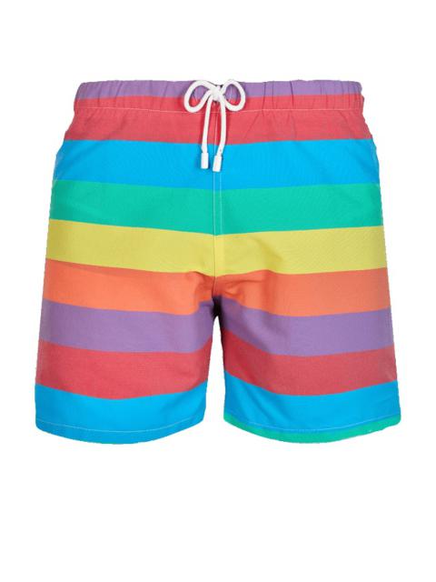 Vilebrequin Men Swim Trunks Vintage 1974 Multicolore Stripes