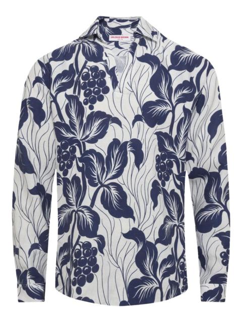 ORLEBAR BROWN Ridley floral-print linen top