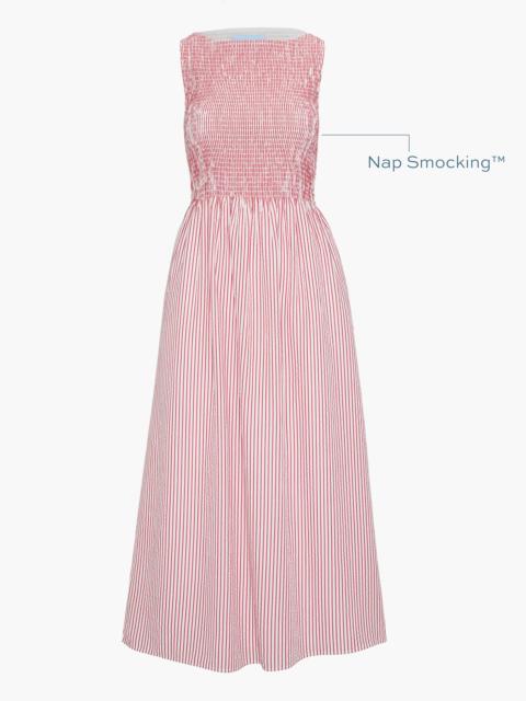 Hill House Home The Cosima Nap Dress - Red Ticking Stripe