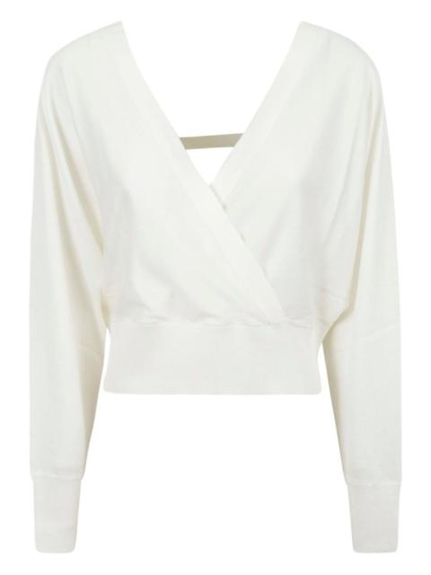 FABIANA FILIPPI crossover-neck wrap top
