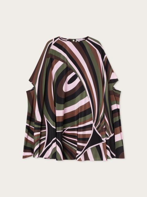 PUCCI IRIDE PRINT CRÊPE DE CHINE KAFTAN