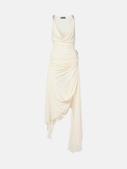 David Koma crystal-claw gown