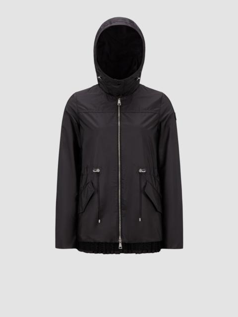 Moncler Baaba crocheted 레이스 트리밍 쉘 parka