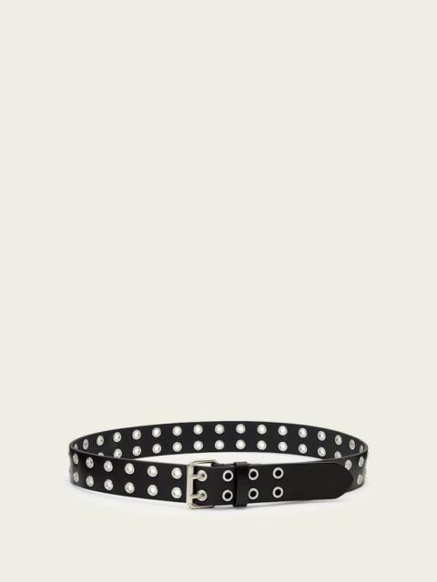 ALLSAINTS IRYNA LEATHER DOUBLE BELT