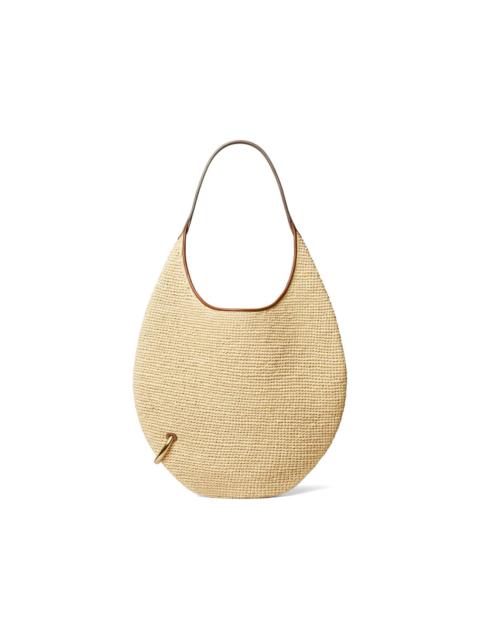 TORY BURCH Pierced soft straw bag
