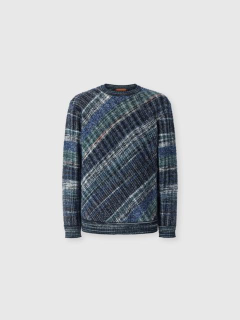 Missoni Wool-blend pullover with macro-check pattern