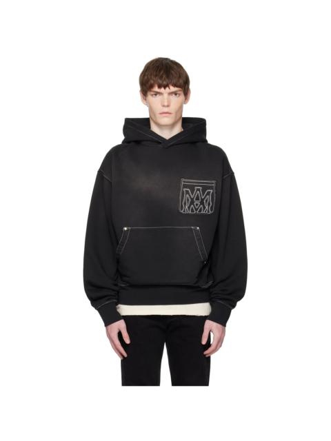 AMIRI Black MA Outline Oversized Hoodie
