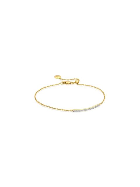 MONICA VINADER Skinny Short Bar Diamond bracelet