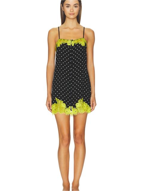 Fleur du Mal Juliet Lace Button Slip