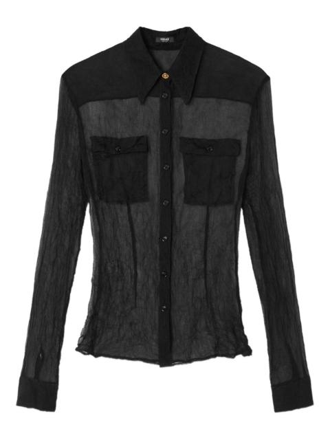 VERSACE silk crêpe shirt