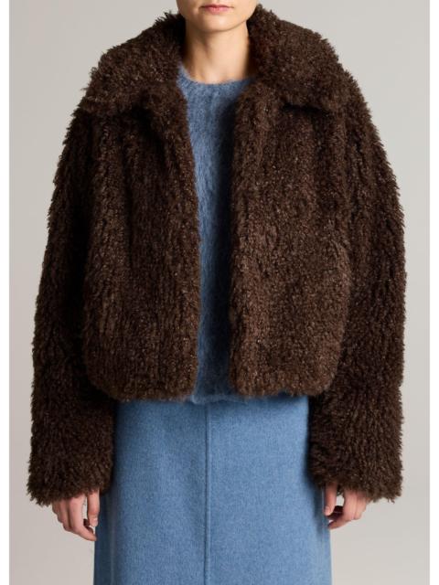 Vince Faux-Fur Cropped Jacket