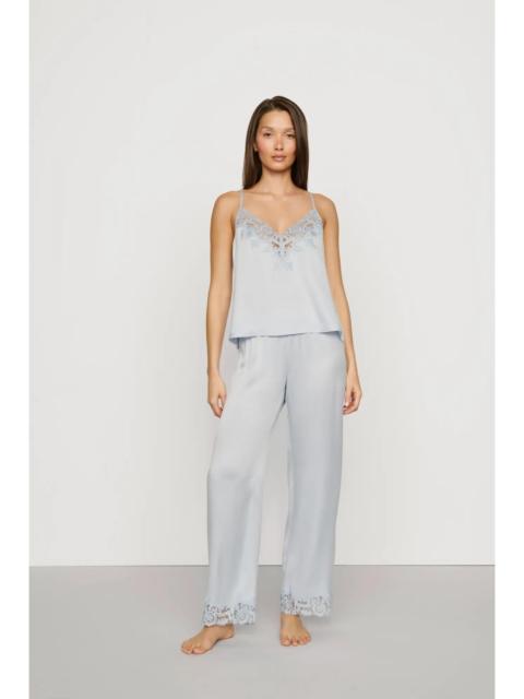 eberjey Washable Silk with Lace Embroidery Cami & Pant PJ Set