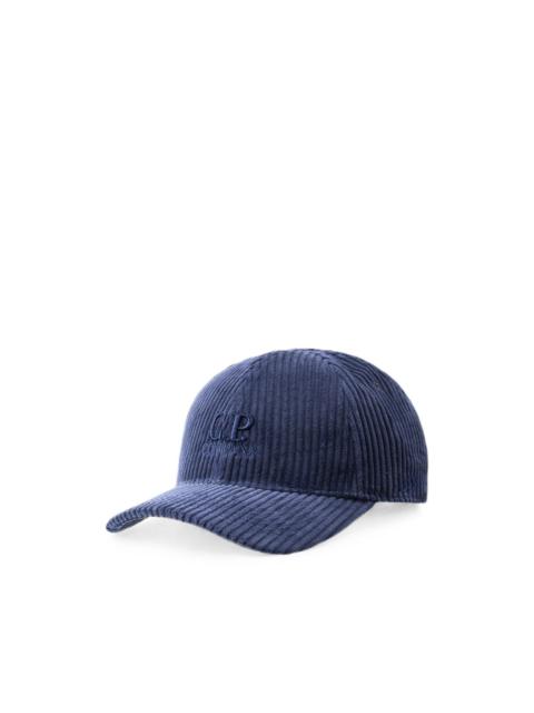 C.P. Company logo-embroidered corduroy baseball cap
