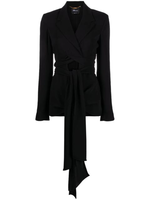 Blumarine cut-out tie-detail jacket