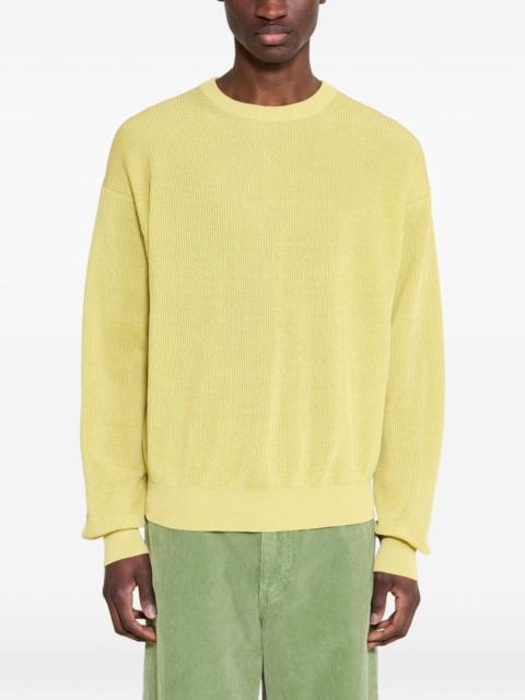 AURALEE rib-knit cotton sweater