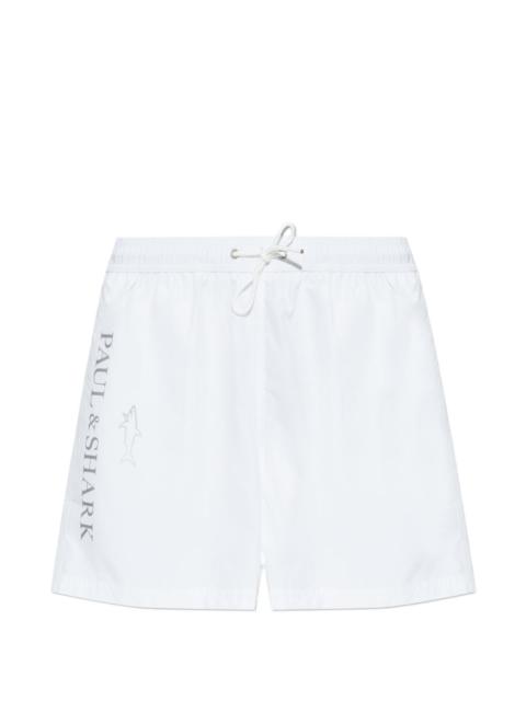 Paul & Shark logo-print swim shorts