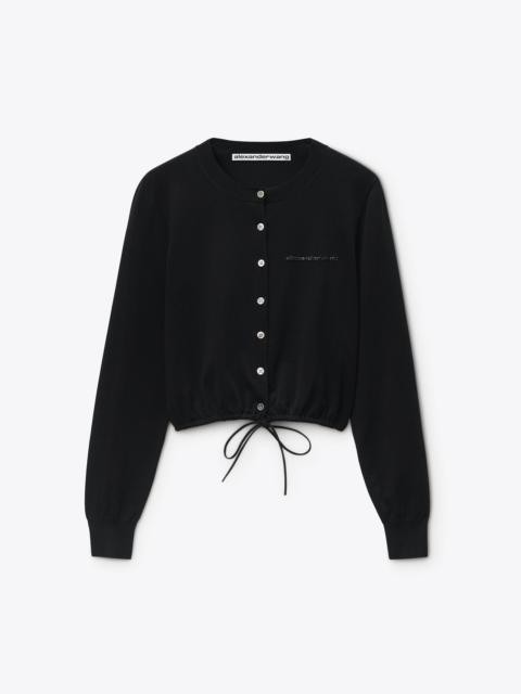 Alexander Wang DRAWSTRING HEM CARDIGAN