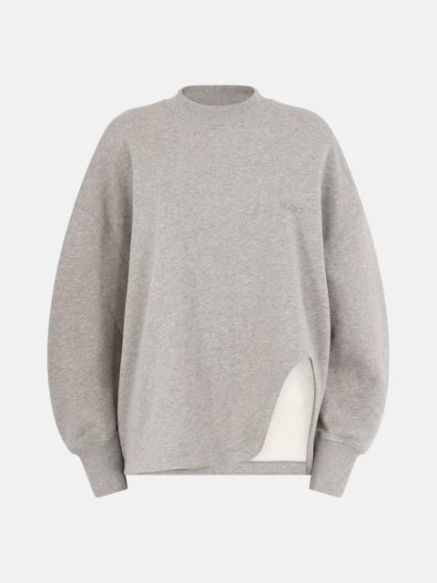 THE ATTICO MELANGE GREY SWEATSHIRT