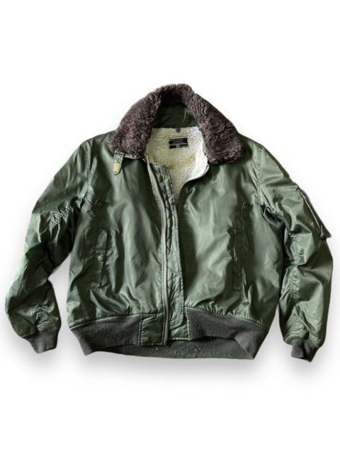 Other Designers Vintage Army Military Bomber Campri Jacket