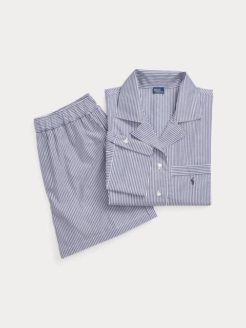 Polo Ralph Lauren Crop Top & Boxer Poplin Pajama Set