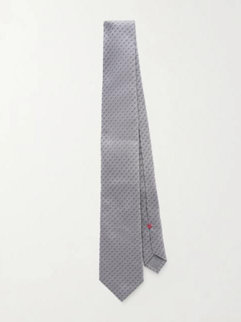 Brunello Cucinelli 8cm Polk-Dot Silk-Jacquard Tie