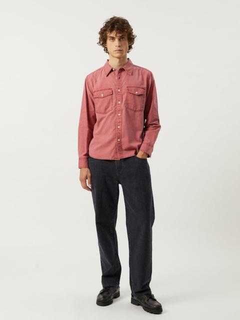 Corridor PIGMENT DYE CANVAS LS - RED