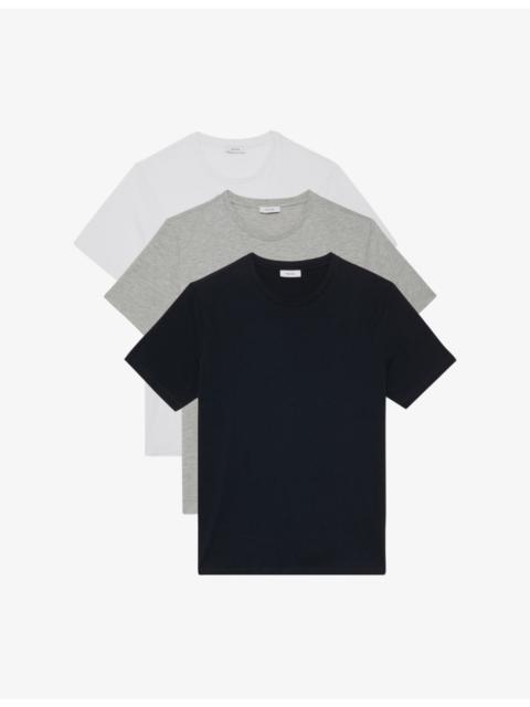 REISS Bless pack-of-three cotton T-shirts